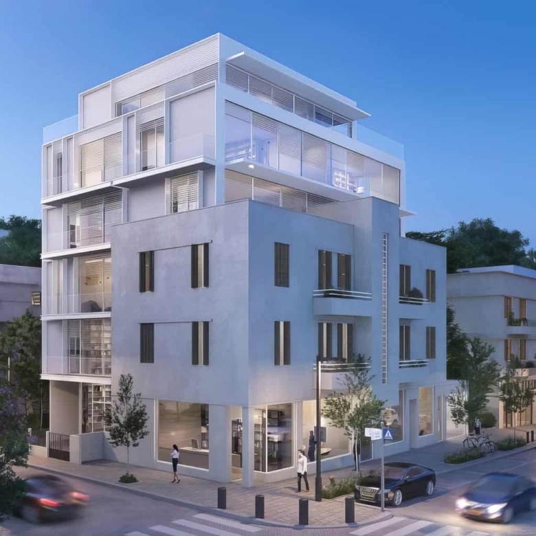 בפרוייקט חדש בשינקין דירת 119 מ”ר + מרפסות