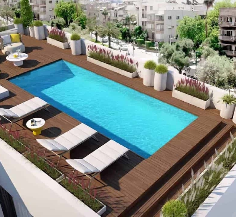 פנטהאוז עם בריכה בבן גוריון