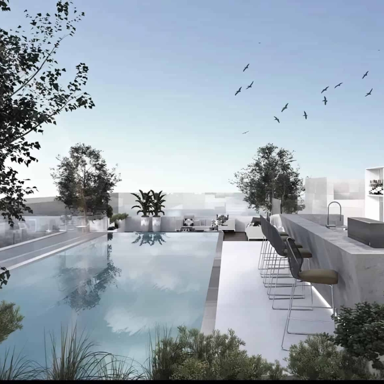 פנטהאוז עם בריכה בפרוייקט חדש בקרבת יהודה מכבי
